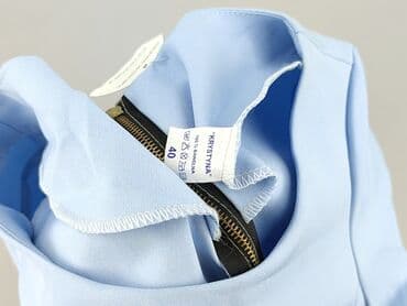 błękitna sukienki midi: Sukienka damska, rozmiar L — 4