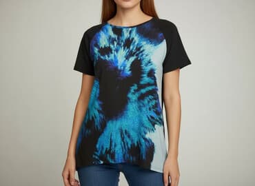 t shirty asymetryczny: T-shirt damski, rozmiar S — 6