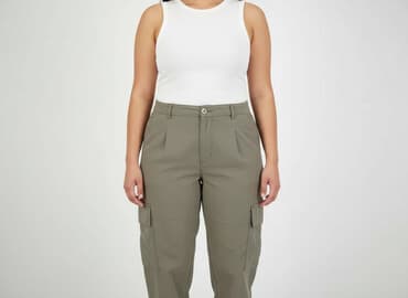 spodnie cargo moro stradivarius: H&M, Spodnie cargo damskie, rozmiar 2XL — 7