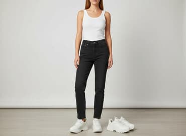 jeansy carrot fit damskie: House of Denim, Jeansy damskie, rozmiar XS — 7