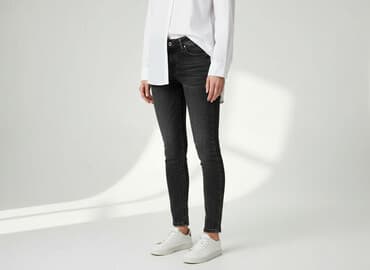 jeansy mom fit m sara: M.Sara, Jeansy damskie, rozmiar S — 7