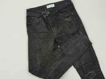 czarne jeansy bershka: Bershka, Jeansy damskie, rozmiar S — 1