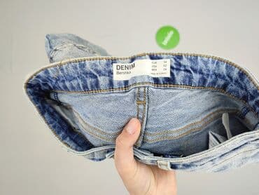 woskowane dżinsy: Bershka, Jeansy damskie, rozmiar XS — 4