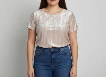 złote bluzki wieczorowe: Bluzka damska, rozmiar XL — 6