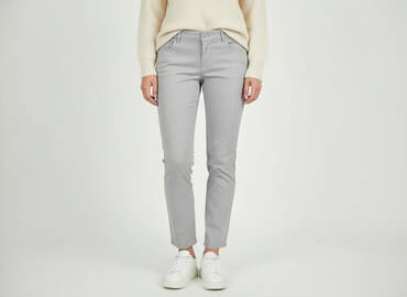 czerwone chinosy damskie: Spodnie materiałowe damskie, rozmiar S — 6