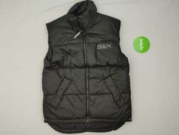 stroje kąpielowe c a: Pikowana męska kamizelka bezrękawnik GIAR - Kolor: czarny, matowy — 2