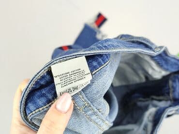 długie spodnie damskie dla wysokich: Denim, Jeansy damskie, rozmiar L — 5