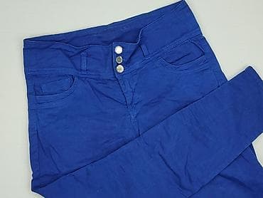 jeans blue versace: Spodnie materiałowe damskie, rozmiar M — 1