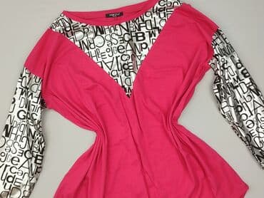 bluzka fuksja plus size: Bluzka damska, rozmiar 4XL — 1