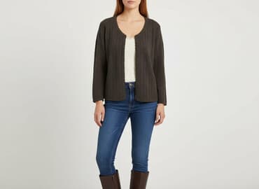 sweter z dodatkiem moheru: ByTiMo, Kardigan damski, M — 7