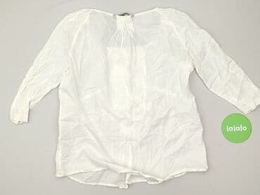 biała bluzka z krótkim rękawem zara: Zara, Bluzka damska, rozmiar L — 4