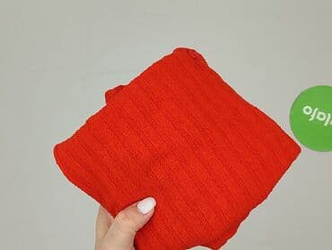 czerwona bluzki z dekoltem v: H&M, T-shirt damski, rozmiar S — 7