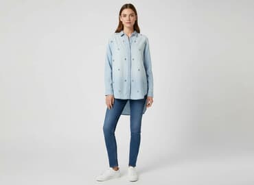 koszula damska z kokardą: H&M, Сорочка жіноча, розмір S — 1