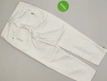 biale szerokie jeansy: Madoc, Jeansy damskie, rozmiar S — 3