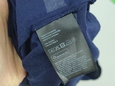 azurowa koszulka: H&M, Top damski, S — 5
