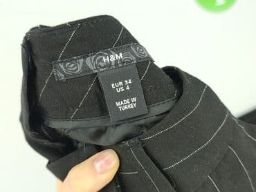 sukienka w paski h: H&M, Material trousers for women, size XS (EU 34) — 4