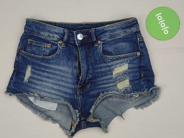 hm krótkie spodenki dzins low waist: H&M, Szorty damskie, rozmiar S — 2