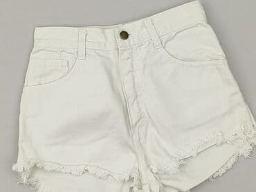 krótkie spodenki z wysokim stanem jeansowe: Szorty damskie, rozmiar S — 1