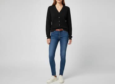 sweter z dekoltem v: VRS, Kardigan damski, rozmiar S — 7