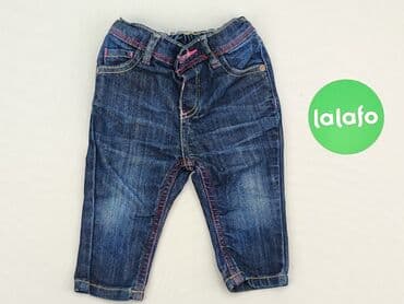 newbe sukienki: Denim pants, 6-9 months, condition - Very good — 2