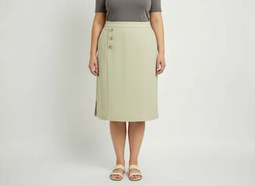 plisowane spódnice szara: Spódnica damska, rozmiar XL — 7