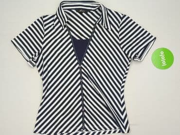 bluzka żółta w czarne paski: Bluzka damska, S — 2