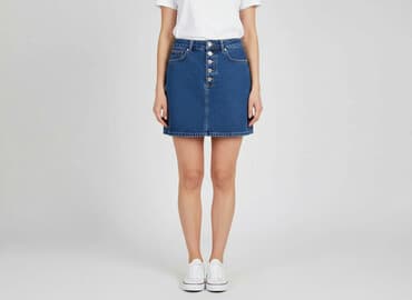 mango spódnice jeansowe midi: Denim, Spódnica damska, rozmiar S — 1