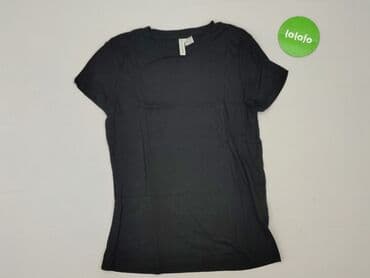 czarne t shirty w serek damskie: H&M Divided, T-shirt damski, rozmiar S — 2