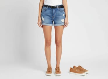 c a top: Topshop Moto, Szorty damskie, rozmiar L — 6