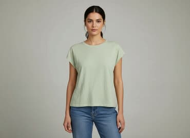 dark gren t shirty: T-shirt damski, rozmiar S — 1