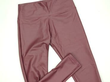 legginsy woskowane z wysokim stanem: Legginsy Ze skóry ekologicznej damskie, rozmiar 2XL — 1