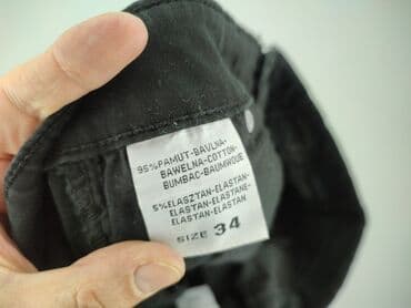 zara woskowane spodnie: Material trousers for women, size XS (EU 34) — 5