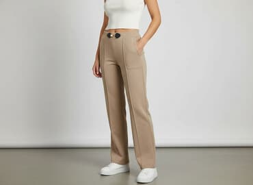 Material trousers for women, size S