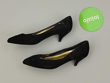 vans 39: Czarne czółenka Jante – damskie - Klasyczny, smukły nosek w szpic - — 2