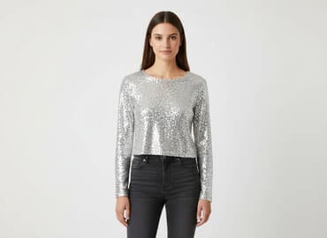 sinsay sukienki cekiny: Sinsay, Top damski, rozmiar M — 1