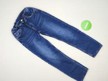 koszula w palmy dla chłopca: Spodnie jeansowe, H&M, 11 lat, 146, stan - Idealny — 2