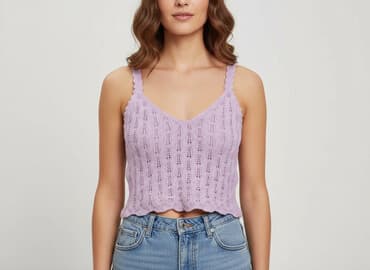 stradivarius top siateczkowy: Stradivarius, Top damski, rozmiar M — 1