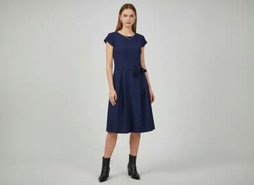 emoi sklep sukienki granat na wesele: Sukienka damska, rozmiar S — 5