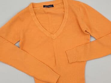 sweter z tiulowymi rękawami: Sweter damski, S — 1