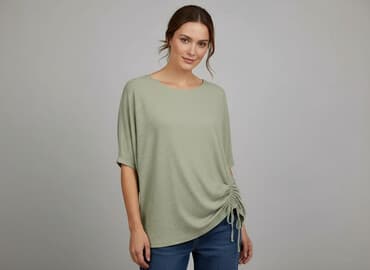 bluzka z marszczeniem po bokach: Жіноча блуза, розмір 2XL на lalafo.pl — 1 bluzka z marszczeniem po bokach: Жіноча блуза, розмір 2XL — 1