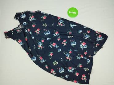 niebieska sukienka w kwiaty na wesele: Sukienka damska, rozmiar S — 4