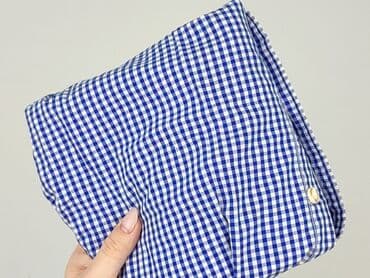 cropp koszulka oversize: Shirt 11 years, condition - Very good, pattern - Cell, color - Blue — 6