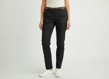 spódnico spodnie czarne: Spodnie materiałowe damskie, rozmiar M — 6