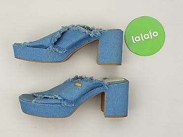 biale sandaly na platformie: Klapki damskie, rozmiar 39 — 2