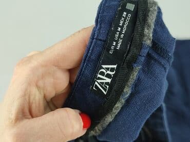 niebieska satynowa sukienka zara: Zara, Jeansy damskie, rozmiar M — 4