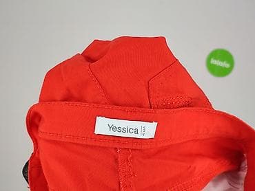 czerwone szelki: Yessica, Spodnie 3/4 damskie, rozmiar S — 6