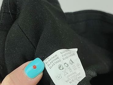 high heels: Material trousers for women, size S — 5