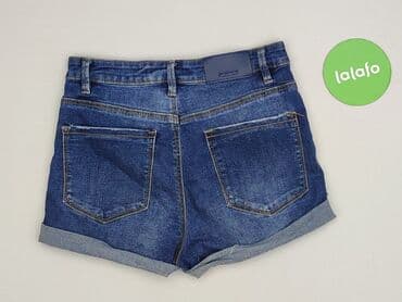szerokie krótkie spodenki jeansowe: Stradivarius, Shorts for women, size XS — 4