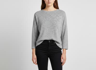 hm szary sweter: H&M, Sweter damski, rozmiar L — 7