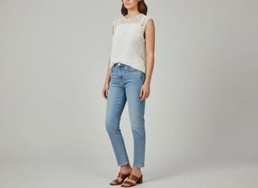 bluzki z pomponami: Bluzka damska, rozmiar L — 1